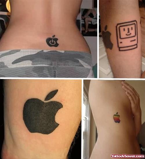 Geek Apple Tattoos