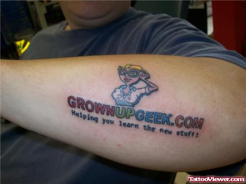 Geek Grown Up Tattoo