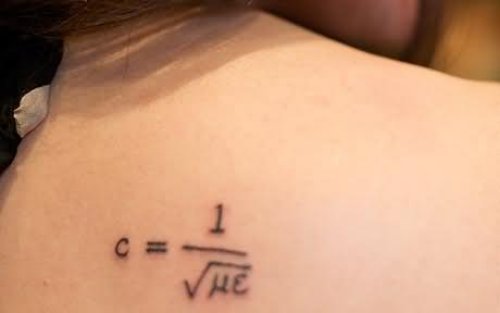 Geek Tattoos On Right Back SHoulder