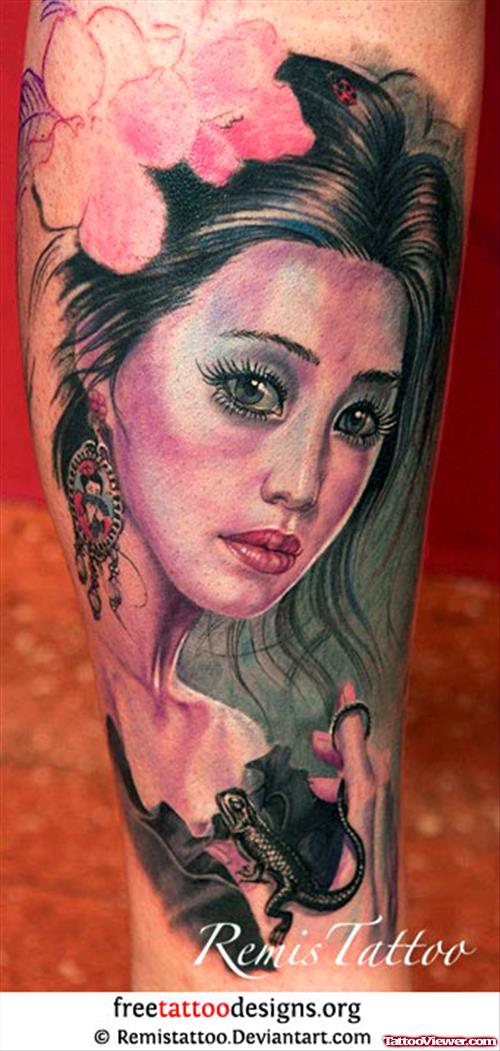 Asian Geisha Tattoo