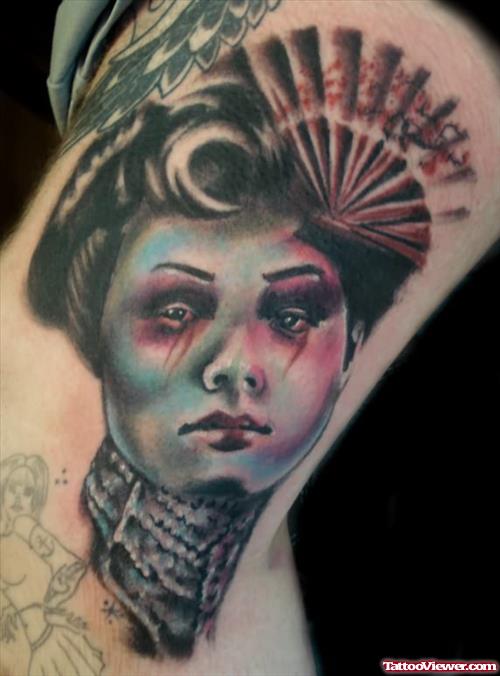 Geisha Scary Tattoo