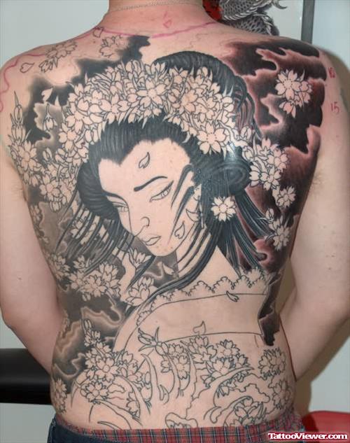 Geisha Black Ink Tattoo