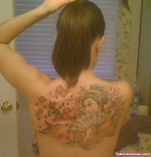 Geisha Back Body Tattoos