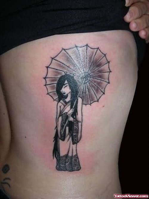 Geisha Tattoos For Upper Body