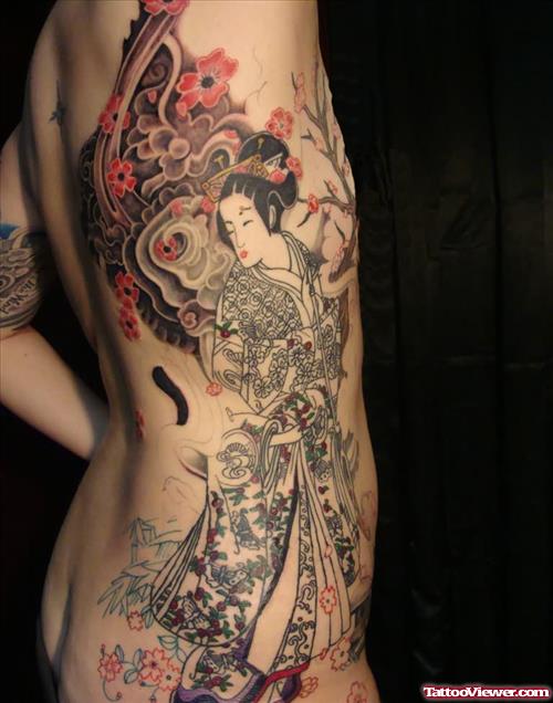 Japanese with Geisha Tattoo Designs