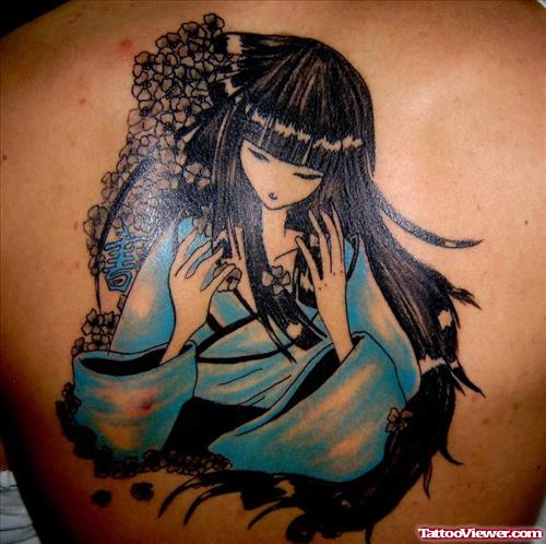 Amazing Geisha Tattoo Design