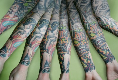 Geisha Tattoos Designs For Sleeve