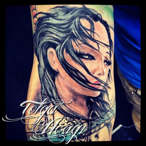 Geisha Right Arm Tattoo