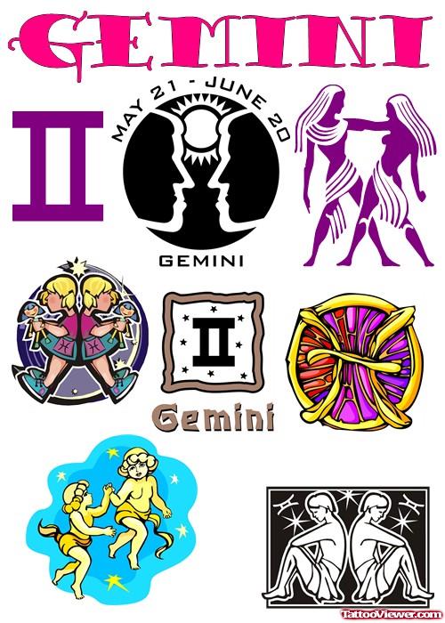 Gemini Tattoos Designs For Men