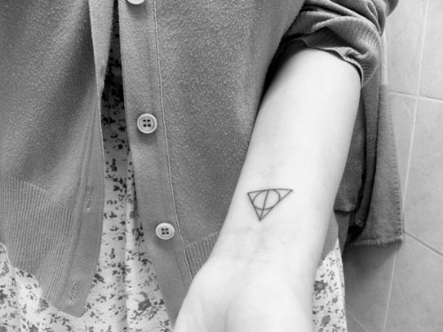 Illuminati Eye Geometric Tattoo On Wrist
