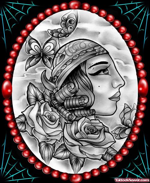 Gypsy Girl Tattoo Style