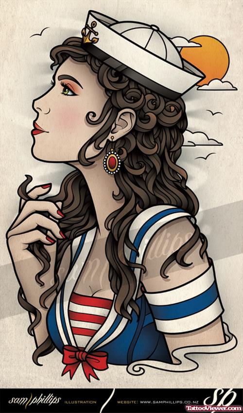 Sailor Girl Tattoo Picture