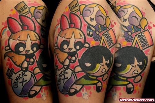 Powerpuff Girls Tattoo Design