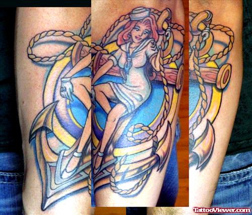 Sailor Girl Tattoo Design