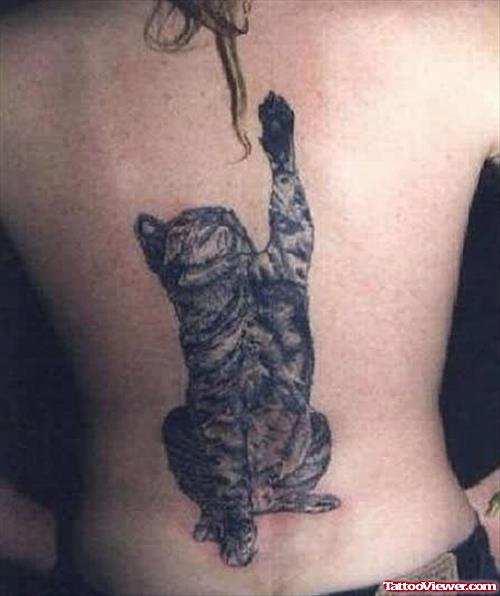 Cat Tattoo For Young Girls