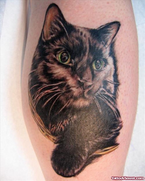 Cat Tattoo Design For Girls