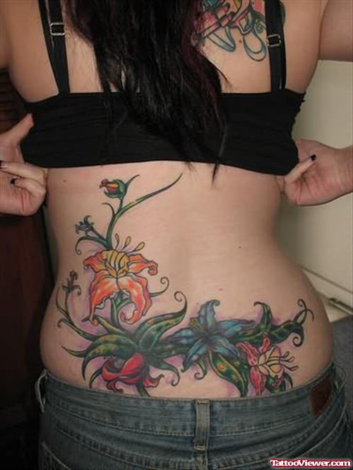 Lower Back Tattoo For Girls