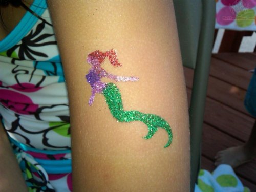 Mermaid Glitter Tattoo