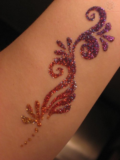 Glitter Tattoo Design