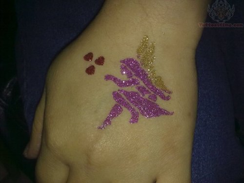 Color Fairy Glitter Tattoo