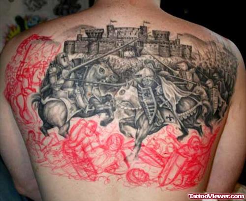 Man BAck Body Gothic Tattoo