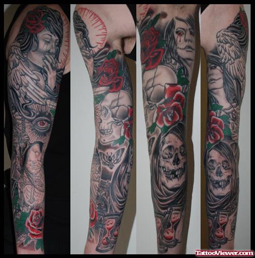 Gothic Tattoo On Sleeve