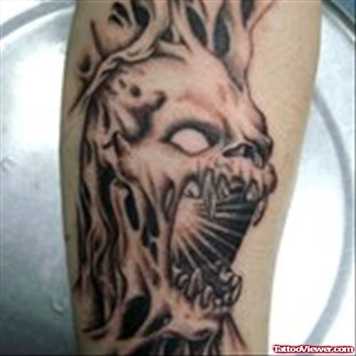 Grey Ink Grey Ink Gothic Tattoo