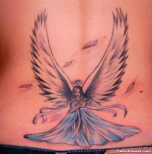 Awesome Gothic Tattoo On Lowerback