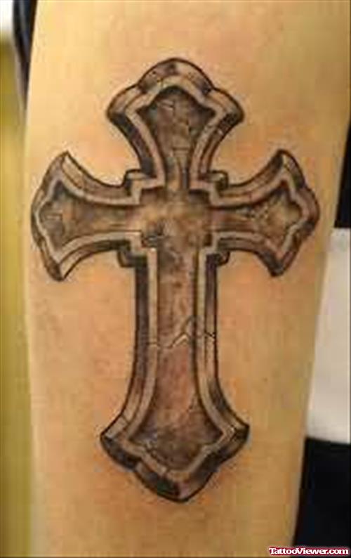 Cross Gothic Tattoo