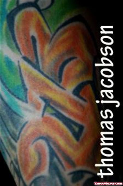 Color Ink Graffiti Tattoo