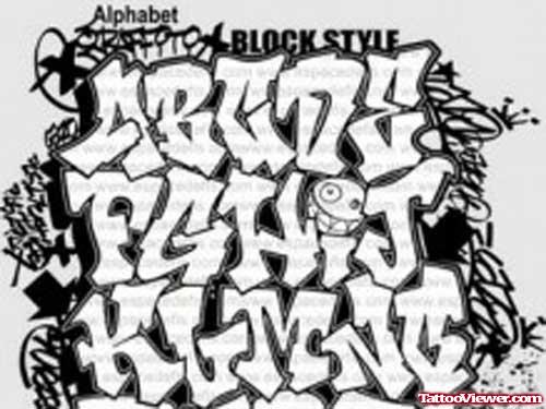Graffiti Alphabet Letters Tattoos Design