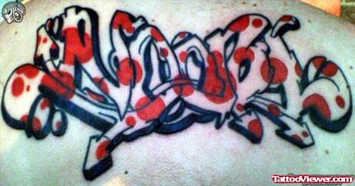Stylish Graffiti Tattoo