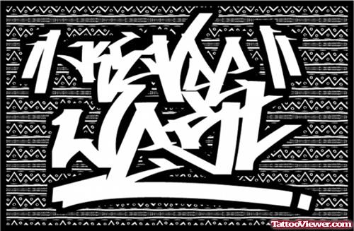 Kevoe West Graffiti Tattoo Design