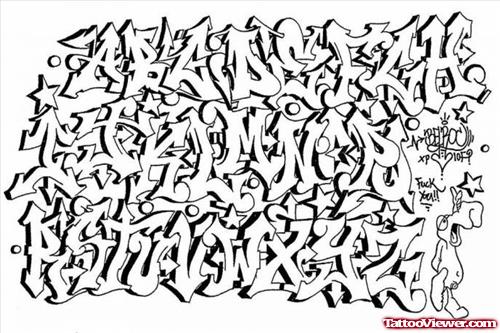 Graffiti Alphabet Fonts Tattoos Design