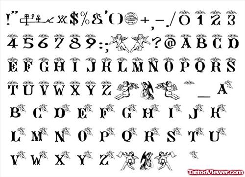 Beautiful Graffiti Alphabets Tattoos Designs