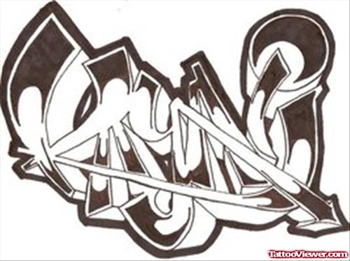 Kayani Graffiti Tattoo Design