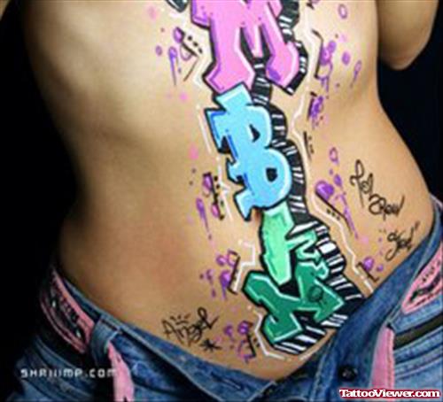 Graffiti Tattoo For Girls