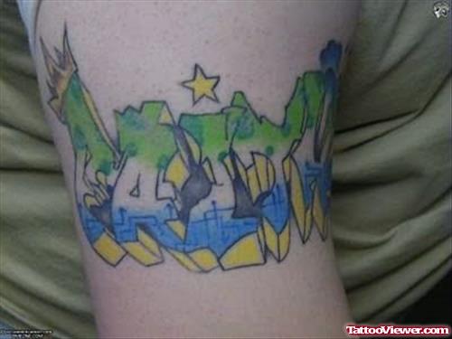 Graffiti Armband Tattoo