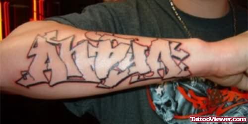 Graffiti Tattoos Designs On Arm