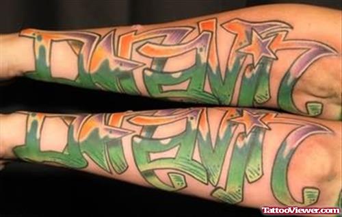 Michelle Graffiti Tattoos