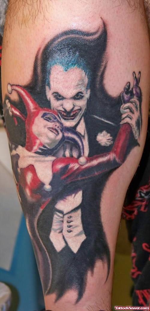 Joker Demon Tattoo By Graveyard