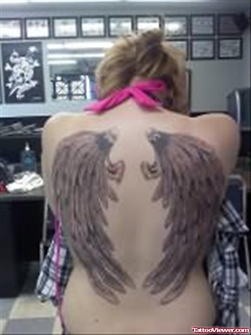 Angel Wings Tattoo By Graveyard