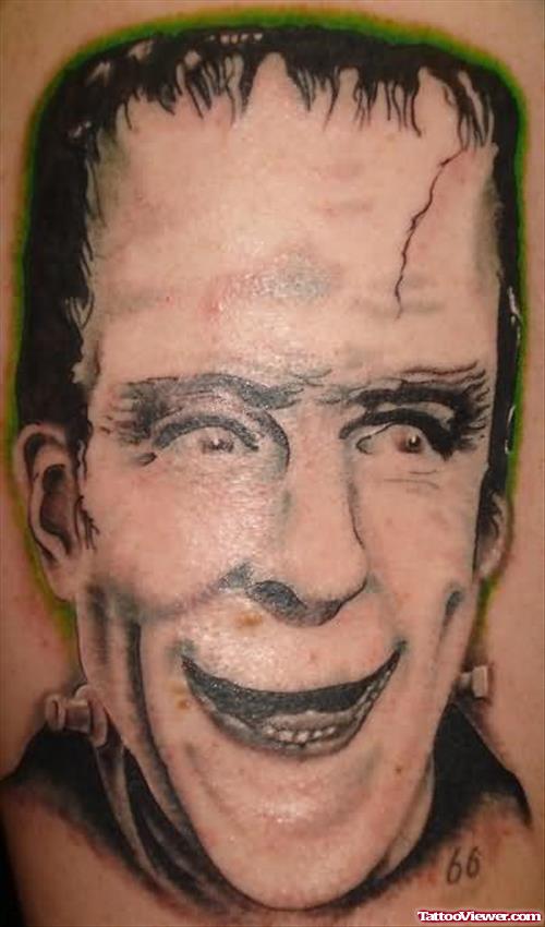 Funny Face Graveyard Tattoo