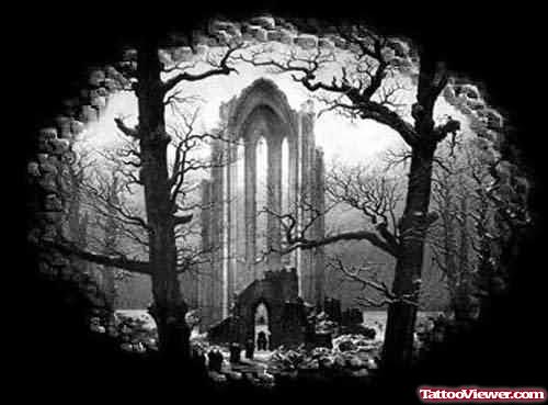 Graveyard tattoo Style Picture
