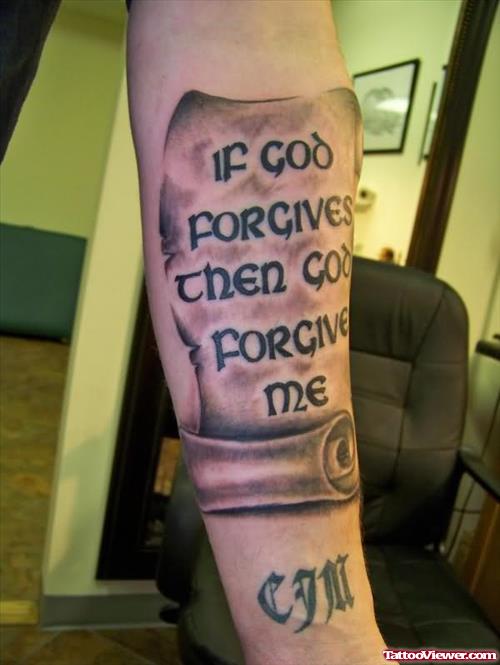 Graveyard Tattoo For Arm