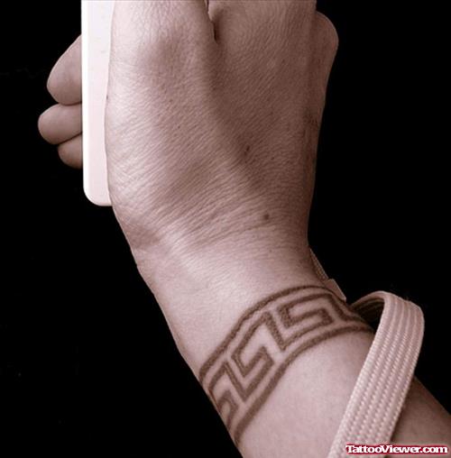 Greek Tattoo On Wrist