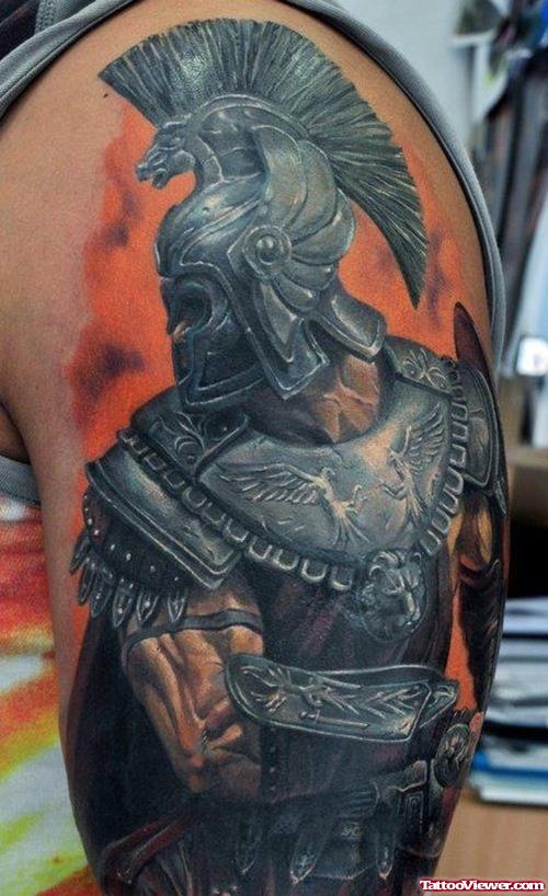 Greek Tattoo On Right Sleeve