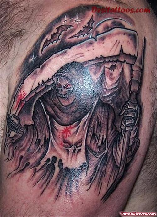 Grim Reaper Tattoo On For Men