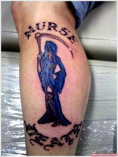 Nurse Death Grim Reaper Tattoo