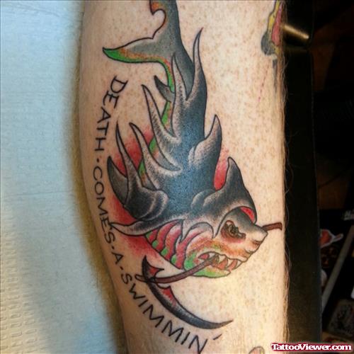 Grim Reaper Fish Tattoo